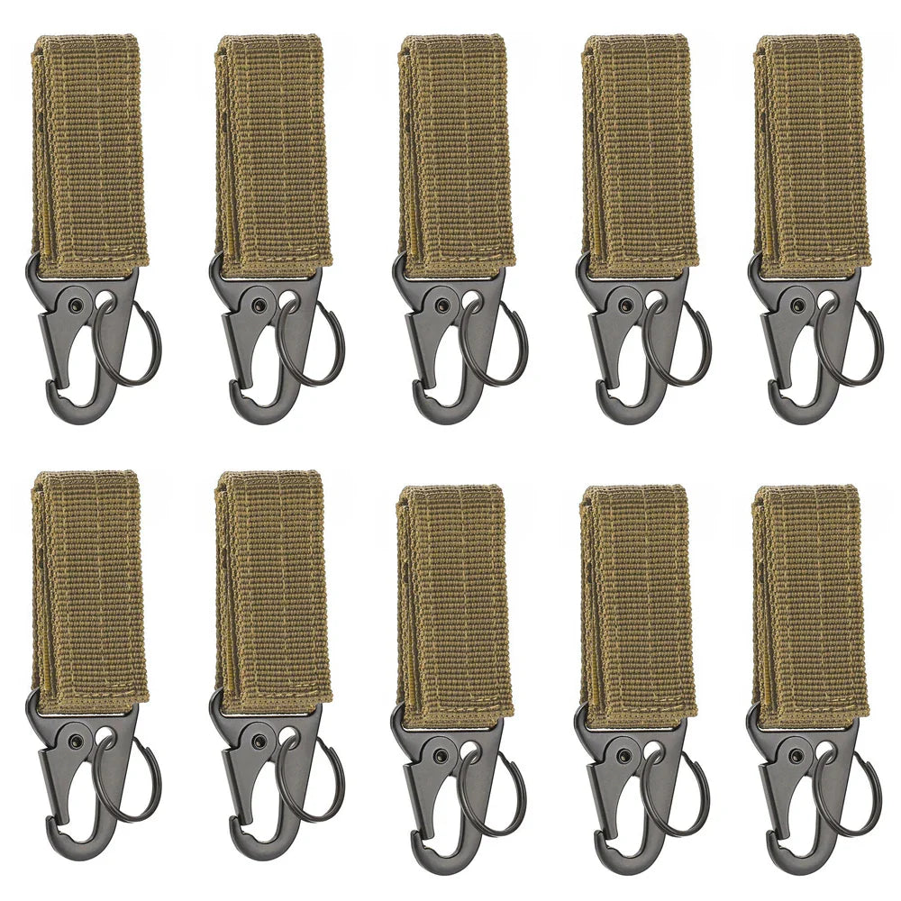 Tactical MOLLE Hanging Buckle Carabiner Clip for Outdoor Gear
