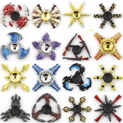 Colorful Zinc Alloy Fidget Spinner Smooth Bearing Hand Gyro Toy