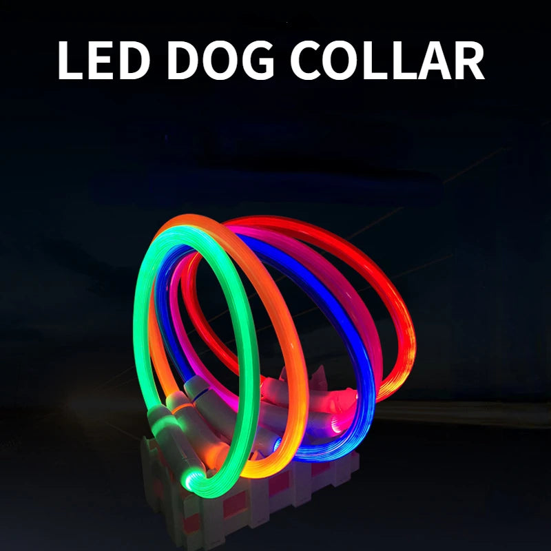LED Dog Luminous Collar for Night Safety