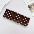 1pc Polka Dot Yoga Elastic Headband – Fashionable Dot-pattern Makeup Headband, Sports & Fitness Sweat-absorbent Hairband