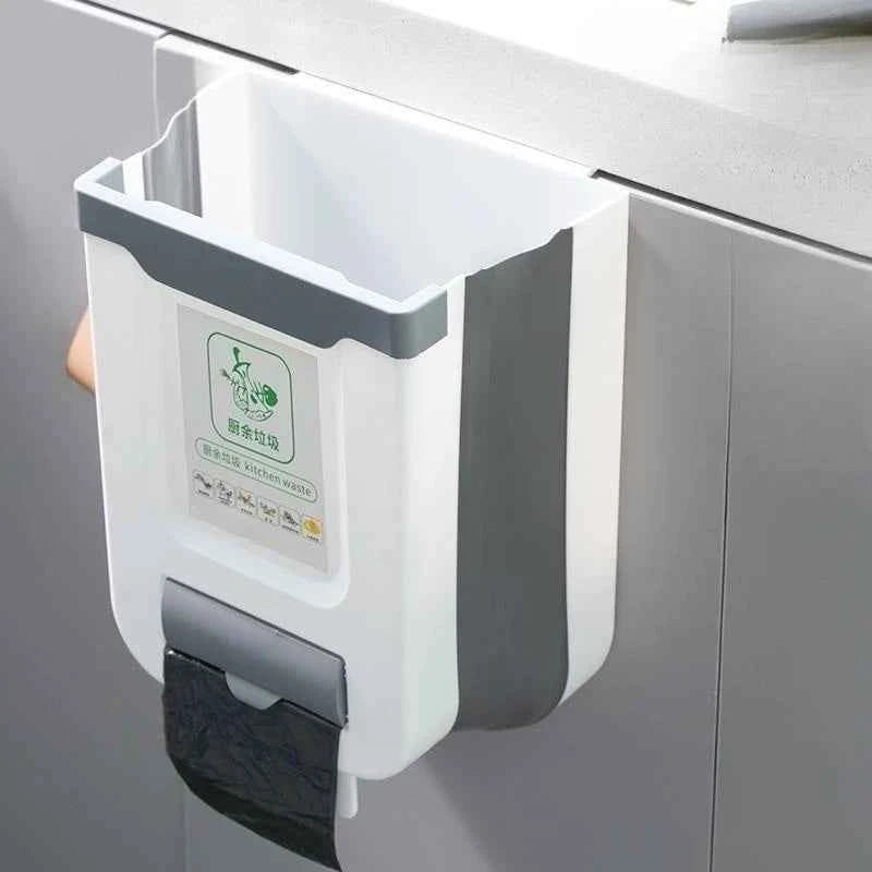 Kitchen Folding Trash Can Wall Mounted Trash Can Kitchen Cabinet Door Mounted Trash Can Folding Trash Can for Vehicles