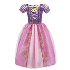 Girls Princess Dress Kid Cinderella Snow White Aurora Rapunzel Cinderella Halloween Costume Children Birthday Party Dress