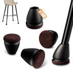 16PCS Black Chair Leg Protectors Foot Cover Diagonal with Thick Wrap Felt Pads Silicone Furniture Table Feet For Hardwood Floors