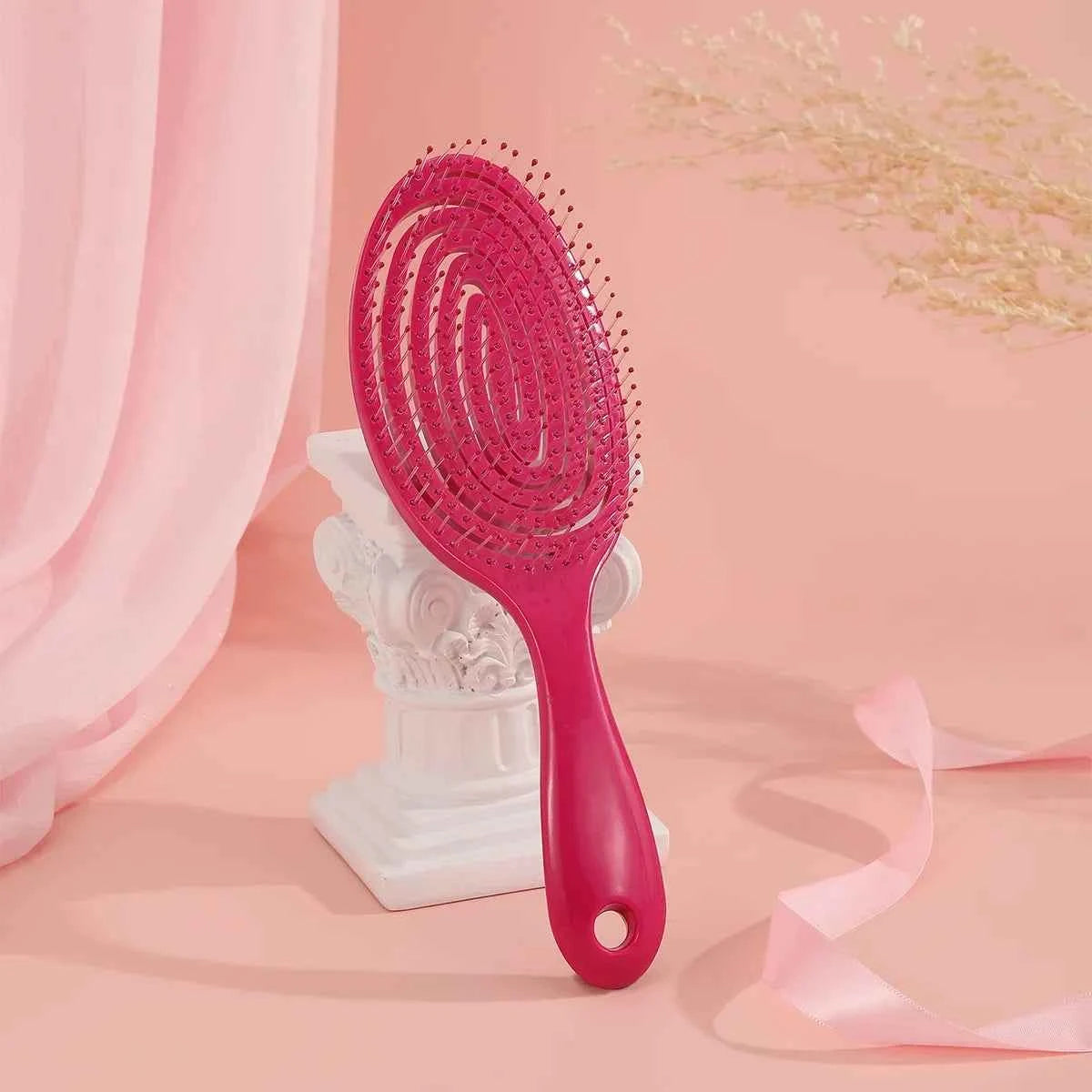 Relaxing Elastic Massage Comb Portable Hair Brush Massage Brush  Brushes Head Combs Scalp Massage Brush Wet And Wavy Bundl