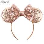 2026 Chic Embroidery Sequin Ears Headband Classical DOT Bow Hairband For Girls Women Party Head Wear Kids DIY Hair Accessories