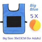 Sticky Dodge Ball Game Vest Outdoor Sports Toy Jersey Fabric  Props Throw Catch Soft Fleece Balls Safe for Kids Teens Adults