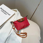Hot Selling Exquisite Fashion Mini Handbag Wallet Simple Solid Color Ins Korean Style Storage Makeupbag Girl Women Birthday Gift