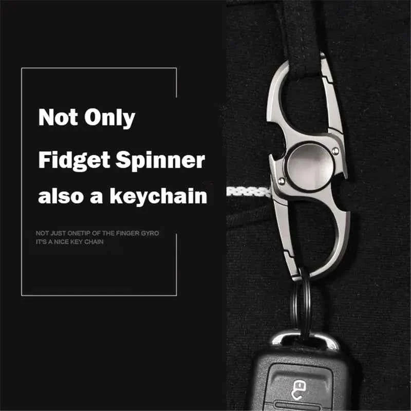 Finger Spinner Fidget Hand Spinner Anti-Anxiety Toy Relieves Stress Finger Spinner Ketchain Bottle Opener EDC Adult Kids Gift