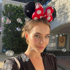 1Pc Mouse Ears Headband Polka Dot Satin Bow Mini Ears Hairband for Halloween Birthday Party Cosplay Costume Hair Accessories