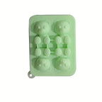 1pc Cute Teddy Bear Ice Cube Tray Flexible Food Grade Silicone Ice Cube Mold Ice Trays For Freezer