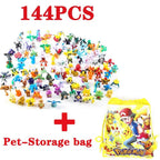 144 Style Pokemon Figure Toys Anime Pikachu Action Figure Model Ornamental Decoration Collect Toys For Children's Christmas Gift