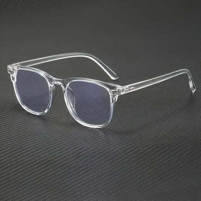 Transparent Square Plastic Frame Trendy Anti-Blue Light Clear Glasses for Back To School Clothing Accessories