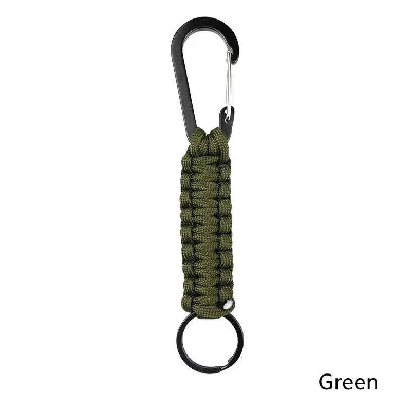 Tactical Paracord Keychain Survival Lanyard with Carabiner Cli