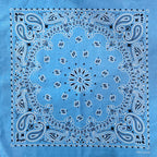 New Fashion Hip Hop 100% Cotton Bandana Square Scarf Gradient Color Paisley Headband Printed For Women/Men/Boys/Girls