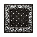 Navy Blue Cashew Hip Hop Cotton Square Bandana Scarf Riding Headband Paisley Gifts For Men Unisex