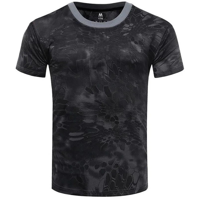 Quick Dry T-shirt Man Tops Forest Camouflage Graphic T Shirt For Men Clothing Gym Fitness Tee Shirts Casual Comfort Tee Shirts