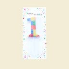 1 PCS  Colored Building Block Shaped Digital Candle Cake Decoration 0-9 Birthday Baking Decoration Plugin
