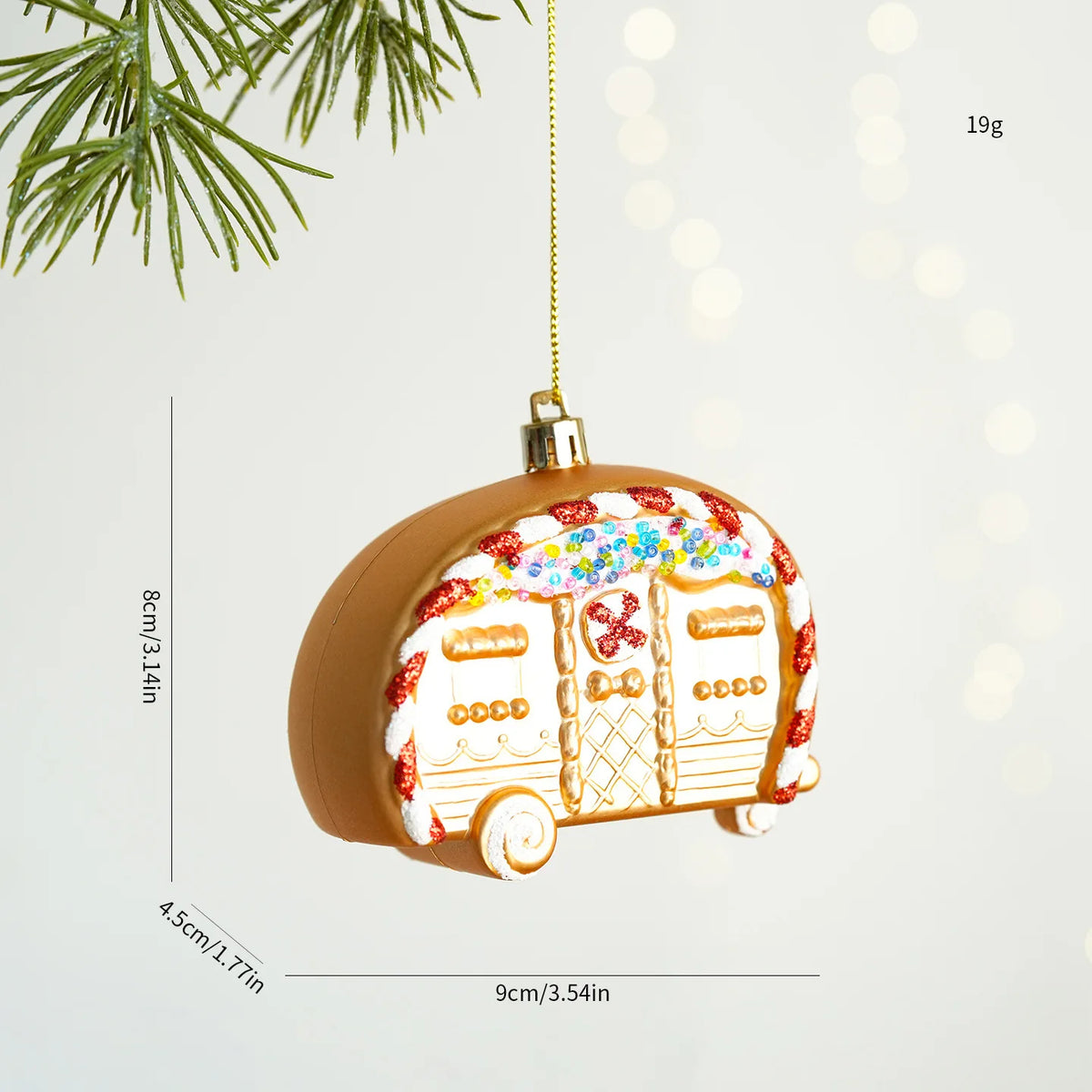 Christmas Atmosphere Balloon Dog Small Pendant Christmas Tree Snowflake House Pendant Small Ornament Wreath Accessory