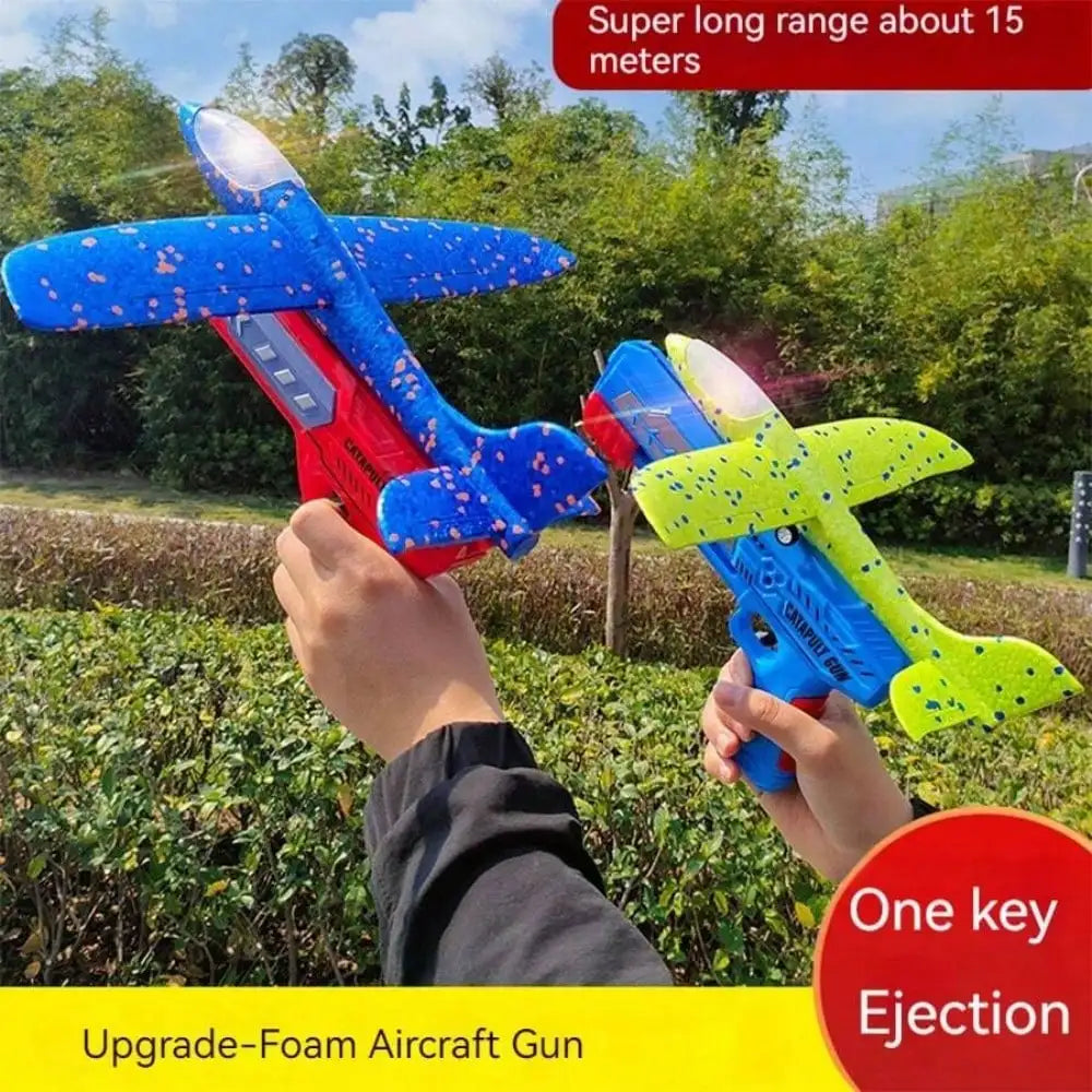 Kids' Catapult Planes, Foam Planes, Gliders, Parent-Child Outdoor Shooting Flying Toys (Separate Accessory Packs for Purchase)