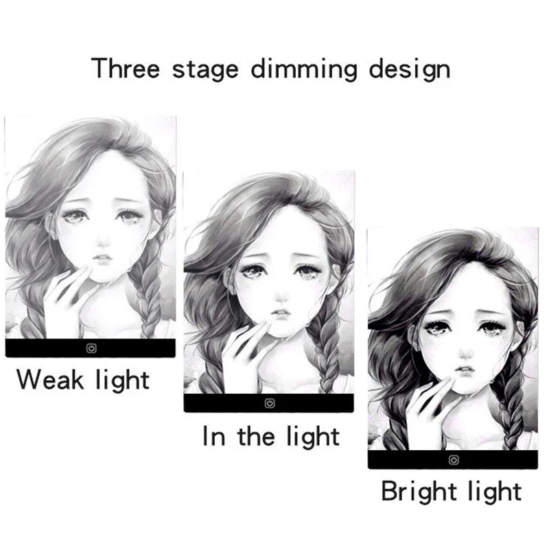 LED Drawing Copy Pad 3-Level Dimmable Light Tracing Board for Kids