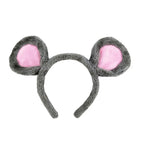 Plush Mouse Ears Headbands Cartoon Animal Ears Hair Hoop Cute Bear Ears Hairband Halloween Party Costume Photo Props F3MD