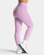 New Women's Color Blocking Yoga Leggings Seamless Knited Tights High Waist Hip Liftting Gym Workout Solid Color Sports Pants