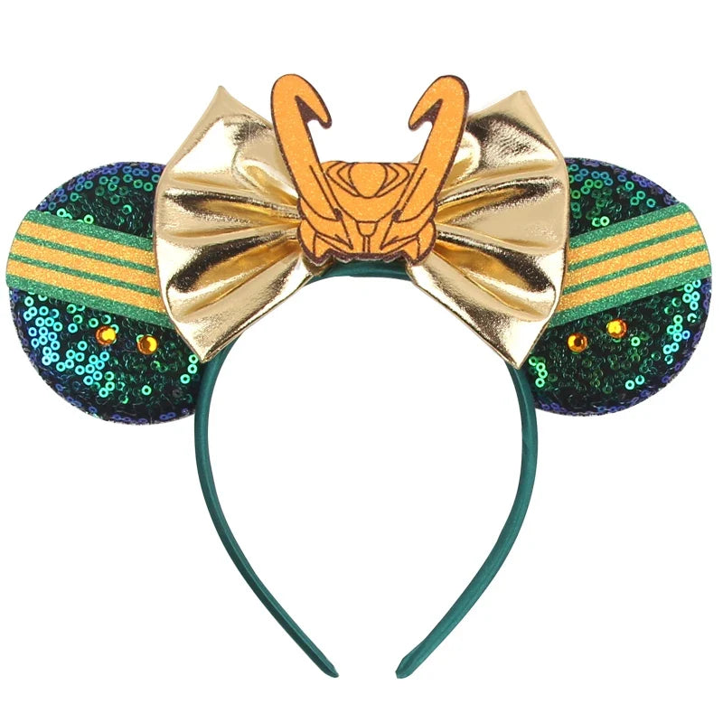 Nieuwste Mickey Mouse Oren Hoofdband Kid Adult Festival Party Pailletten Strik Haarband Vrouwen Baby Girl Party Haar Accessories