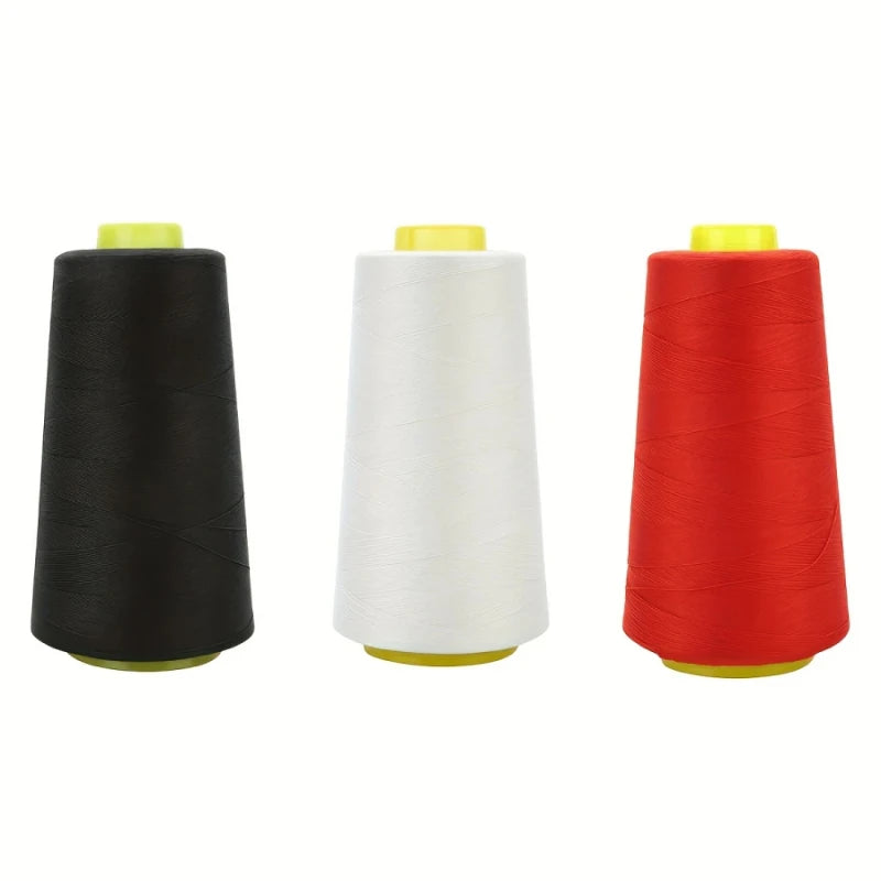 Black/White 402 Polyester Sewing Thread 40S/2 3000 Yards Pagoda Universal Sewing Machine Thread for Home Tailoring And Crafting
