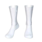 Aero Cycling Summer Anti Socks Whiteline Slip Silicone Socks Men Bicycle Sport Running Bike Socks Calcetines Ciclismo