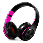Men Gift Gold Wireless Headphones Bluetooth Earphone Stereo Headset Game with Build-in MIC with Universal for Android and iOS