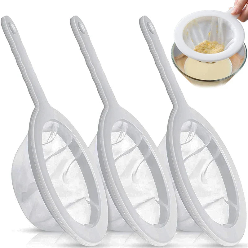 Ultra Fine Nylon Mesh Strainer Spoon for Coffee Tea and Juice Filter