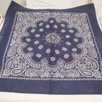 New Fashion Hip Hop 100% Cotton Bandana Square Scarf Gradient Color Paisley Headband Printed For Women/Men/Boys/Girls