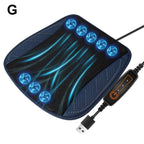 Summer Universal Car Cooling Cushion with 5/8 Fans, Three Wind Adjustment Cooled Chair Pad USB Seat Cushion Interior Accessories