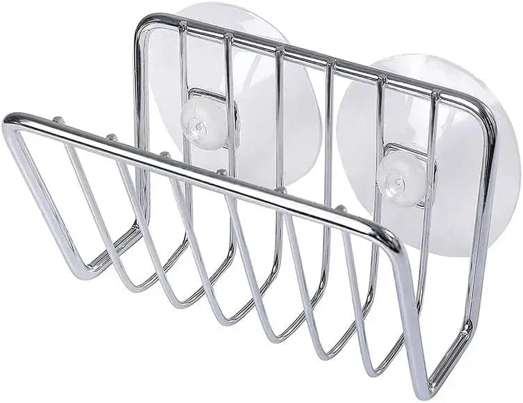 Sponge Holder For Kitchen Sink, Stainless Steel Suction Cup Sponge Caddy Kitchen Supplies Wall Mounted Sink Kitchen Organizer