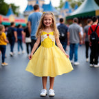 Children Baby Girls Lace Up Sling Summer Dress Princess Sleeveless Suspenders Dresses For 1-10 Years Cool Ventilated Kid Clothes