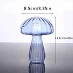 Colourful Mushroom Vase Creative Hydroponic Transparent Glass Aromatherapy Vase Living Room Dining Room Desktop Art Decoration
