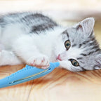 Silicone Fish Cat Toothbrush Toy for Interactive Teeth Cleaning Play