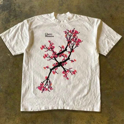 Men Women Fashion T-shirt Streetwear Gothic Harajuku Graphic T-shirts Retro Kawaii Printing Slim Women T-shirts Y2k Style 2000s