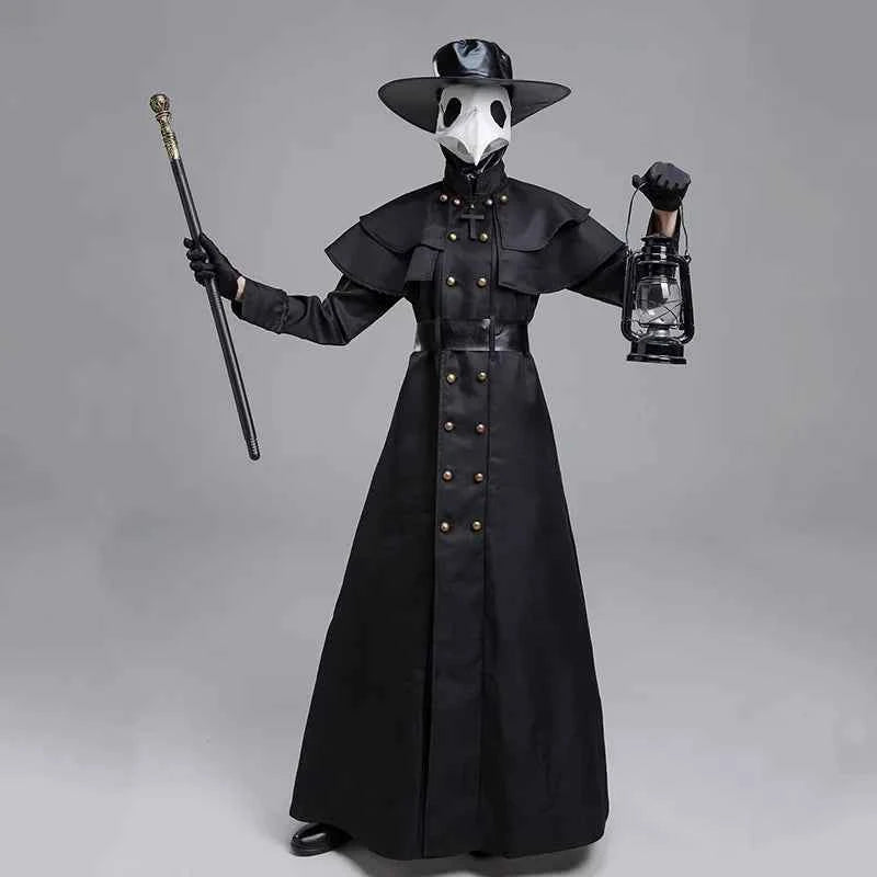 Plague Doctor Costume – Medieval Hooded Robe Cosplay Set