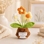 Positive Energy Duck Doll Hug Pocket Mini Handmade Plush Wool Knitting Dolls Funny Emotional Support Crochet Gift for Birthday