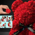 Artificial Flower Eternal Rose Teddy Bear for Mom Mother's Day Birthday Valentine's Day Anniversary Gifts &Artificial Room Decor