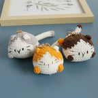 Small Cat Crochet Keychain Cute Kitten Bag Charm