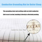 Earthing Bed Sheet Anti-static Grounding Sheet Conductive 95% Cotton and 5% Soft Silver Fiber Flat Sheets Sleep Bed Mat