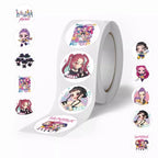 500Pcs/Roll Popular Anime  K-Pop Stickers Tiger Theme DIY Waterproof Decals for Scrapbook Phone Luggage Skateboard Laptop Decor