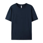 100% Cotton Solid Tshirts Men Woman Short Sleeve Fashion Brand Trend Casual Soft Clothing Tees Customized Products Summer Tops