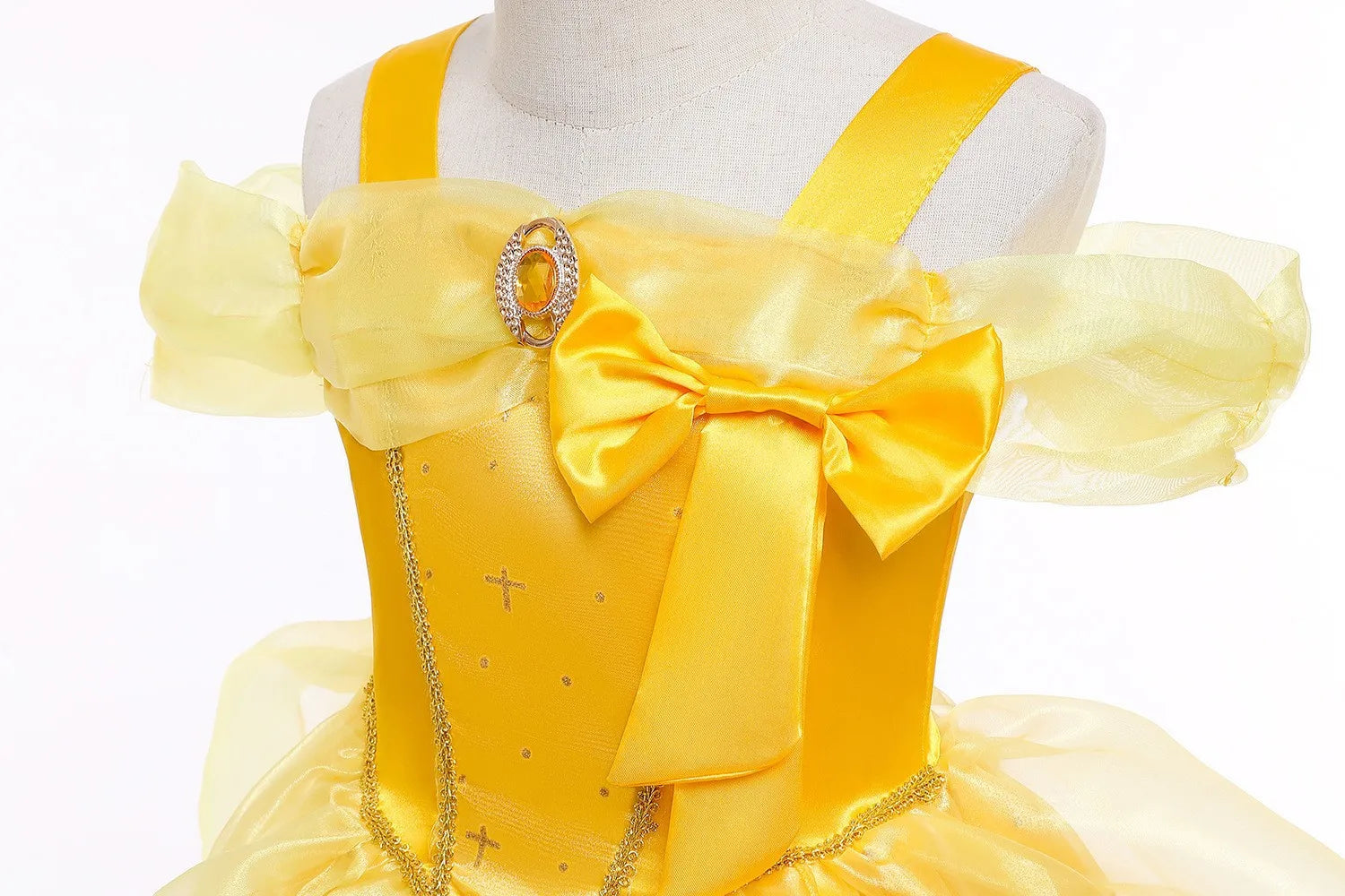 Girls Belle Deluxe Princess Costume – Beauty and Beast Cosplay Dress