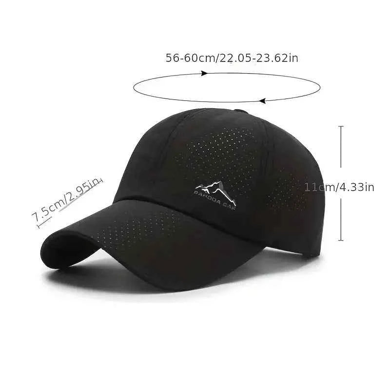 Unisex Ventilated Mesh Baseball Cap for Summer Outdoor Comfort