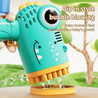 40 Hole Dinosaur Bubble Machine Children's Gift Continuous Bubble Making Wedding Outdoor (Excluding Bubble Liquid and Battery)