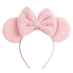 New Christmas Velvet Mouse Ear Headband Cute Ear Headband Halloween Birthday Girl Cosplay Costume Party Decoration Headband