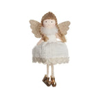 Christmas plush antlers angel girl pendant Christmas tree pendant creative doll pendant gift